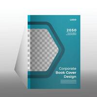 collection of modern graphic design book cover layout template with graphic elements and space for photo background in A4 size. vector