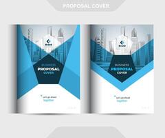 Corporate Business Proposal Catalog Cover Design Template Concepts Adept for Multipurpose Projects vector