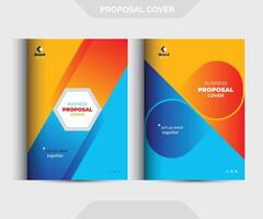 Corporate Business Proposal Catalog Cover Design Template Concepts vector
