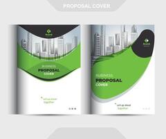 Corporate Business Proposal Catalog Cover Design Template Concepts Adept for Multipurpose Projects vector