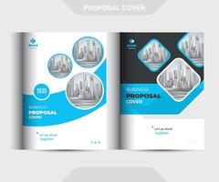 Corporate Business Proposal Catalog Cover Design Template Concepts Adept for Multipurpose Projects vector