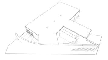 3d em loop animação do paramétrico construção projeto video