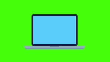 Monitor screen laptop icon concept loop animation video with alpha channel