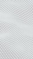 Abstract white dot particle wave animation background, 3d rendering seamless loop video