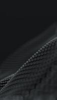 Abstract black dot particle wave animation background, 3d rendering seamless loop video