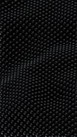 Abstract black dot particle wave animation background, 3d rendering seamless loop video