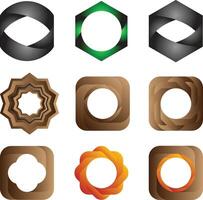 Gradient Circle Shape vector