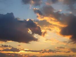 Evening sky beautiful natural background photo