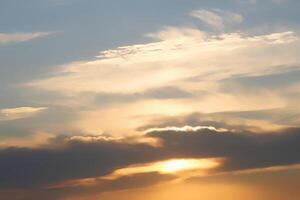 Evening sky beautiful natural background photo