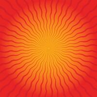 Abstract sun burst design template vector