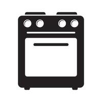 Stove oven icon, vector gas stove. Kitchen cooking appliance. Vector illustration.