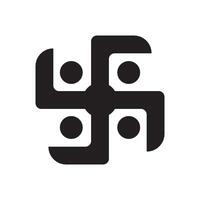 Swastika icon vector illustration symbol design