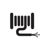 fiber optic cable icon. vector illustration symbol design