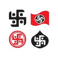 Swastika icon vector illustration symbol design