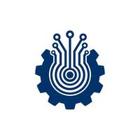 Vector Logo Technology concept illustration design