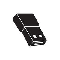 USB data transfer logo vector template