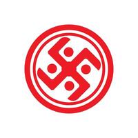 Swastika icon vector illustration symbol design