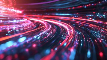A colorful abstract background image featuring swirling light trails and sparks. photo