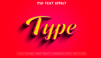 psd texte effet conception .