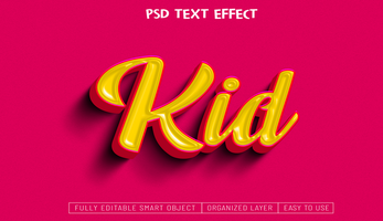 PSD testo effetto design