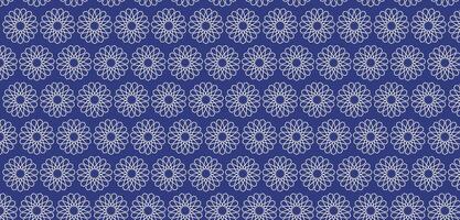 Islamic pattern with blue color background vector