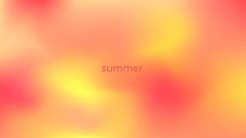 Abstract blurred gradient background in red and yellow summer colors. For covers, wallpapers, branding, social media, business cards and more vector