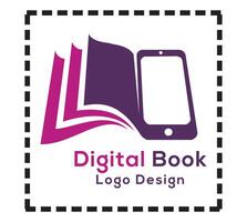 Bright colorful open book logo in rainbow colors. Vector icon. Education symbol