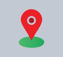 Map pointer icon. Location, pin, gps. vector illustration