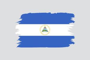 Nicaragua flag in vector design