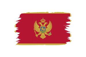 nacional bandera de montenegro vector diseño