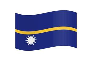 Nauru flag in vector design