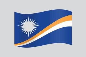 marshall islands flag and map design vector