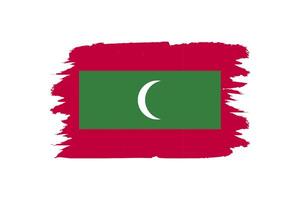 bandera de Maldivas. nacional Maldivas bandera vector