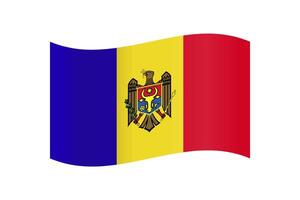 National flag of Moldova vector design