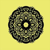 Mandala ornament illustration, Folk art, Mandala with floral patterns, Islam, Arabic, Indian, ottoman motifs. wallpaper, pattern fills, surface textures. vector