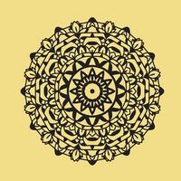 Circular pattern in form of mandala for Henna, Mehndi, tattoo, decoration. Mandala. Ethnic decorative element. Islam, Arabic, Indian,  motifs. Oriental patterns, flower mandala vector