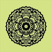 Mandala with floral patterns, ornament illustration, Ethnic decorative element. vintage decorative elements. vector