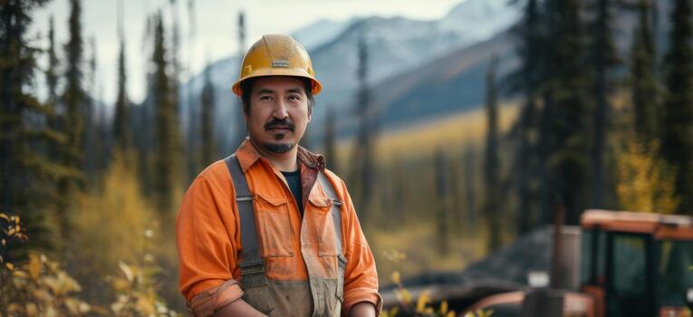 AI generated Mining and Geological Engineer Working with Indigenous Communities on Sustainable Resource Management photo