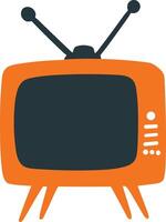 isolate television flat style on background vector