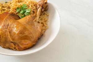 Dried Noodles with Braised Chicken photo