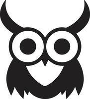 Owl logo or badge in bookstore concept in Vintage or retro style vector