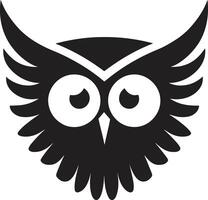Owl logo or badge in bookstore concept in Vintage or retro style vector