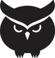 Owl logo or badge in bookstore concept in Vintage or retro style vector