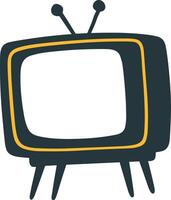 isolate television flat style on background vector