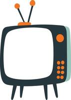 isolate television flat style on background vector