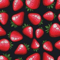 Colorful Seamless Pattern with fresh fruits.  Seamless pattern with strawberry. Food Pattern Background. Mixed fruits Pattern. Kitchen vibrant design. Hand drawn vector illustration