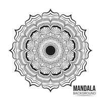 moderno ornamental mandala efecto diseño antecedentes con dorado color vector