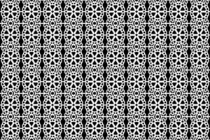Abstract seamless black and white floral pattern. Lace, trim, line art pattern with floral elements. vector
