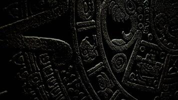 Mayan Stone Calandar in the Dark video