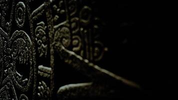 Mayan Stone Calendar in the Dark video